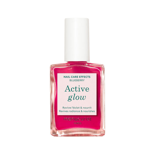 Manucurist Active Glow Blueberry – Tinted care varnish