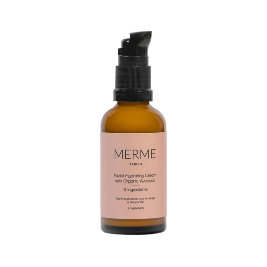 Merme Moisturizing facial cream with organic avocado