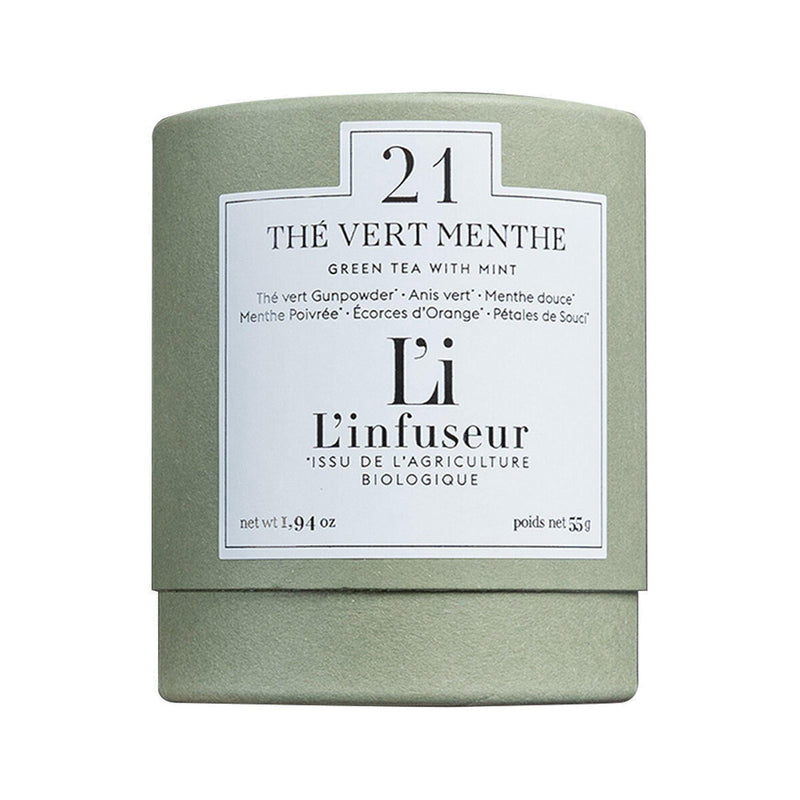 Indisponible - Thé Vert N°21 Menthe Bio Unavailable - Green Tea No. 21 Organic Mint - L'infuseur