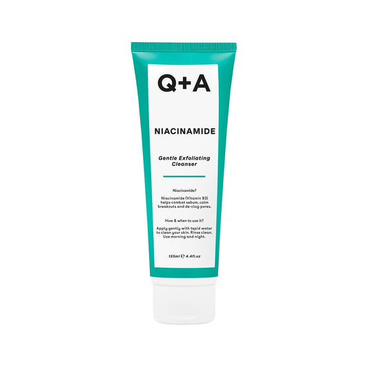 Q+A Nettoyant exfoliant doux – Niacinamide gentle exfoliating cleanser