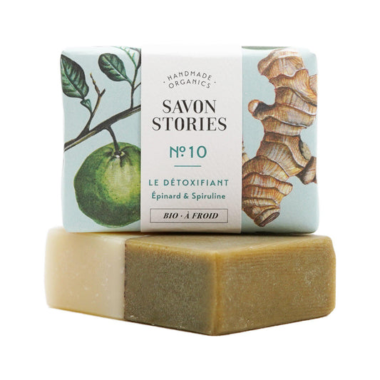 Savon Stories Savon N°10 Le Détoxifiant Épinard Spiruline