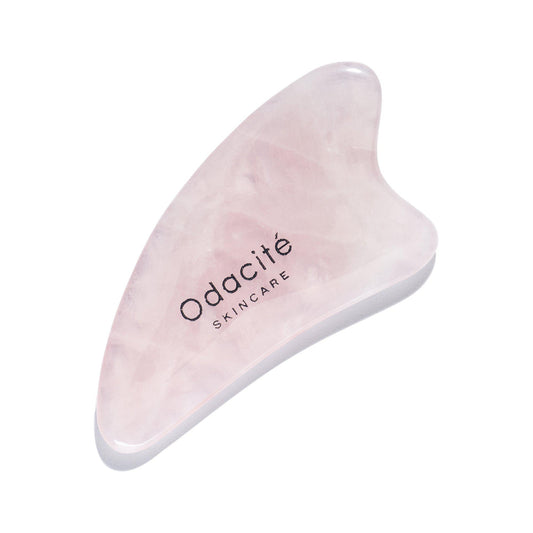 Odacité Kristallkontur Gua Sha Rosenquarz